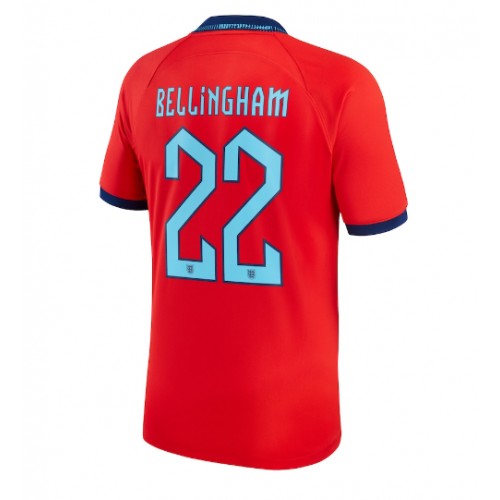 England Jude Bellingham #22 Replika Udebanetrøje VM 2022 Kortærmet